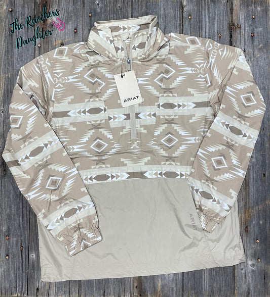 Ariat Whisper Pullover Jacket - Sandstone Southwest