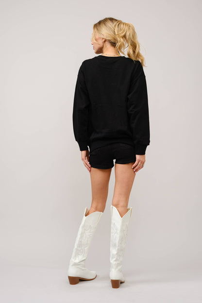 Bull Rider Embroidered Sweatshirt
