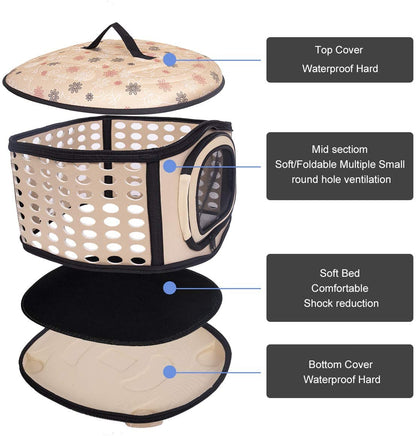 Foldable Pet Dog Cat Puppy Handbag Carrier Cage