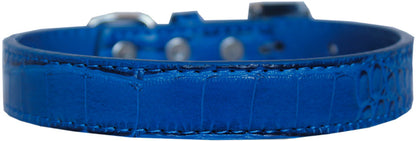 Dog, Puppy & Pet Designer Croc Collar, "Tulsa Plain 3/4" Wide"