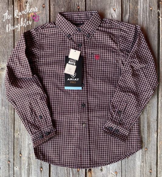 Ariat Boys Pro Series Paddy Classic Fit Western Shirt