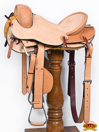 Horse Bronc Saddle Hilason Classic Series Rodeo American Leather