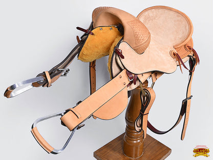 Horse Bronc Saddle Hilason Classic Series Rodeo American Leather