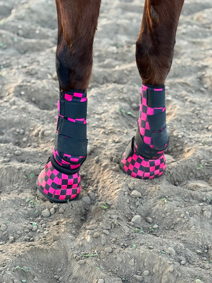 Rodeo Riot Checkered Bell Boot