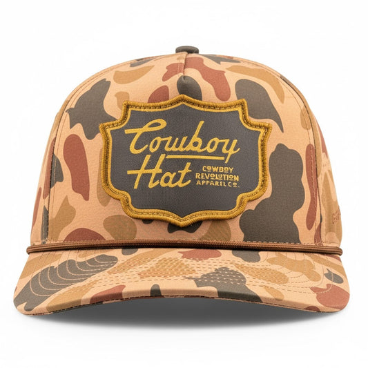 Down South Camo Patch “Cowboy Hat” - Performance Rope Hat