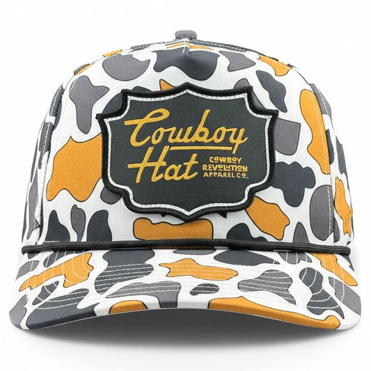 NOLA White “Cowboy Hat” - Performance Patch Rope Hat