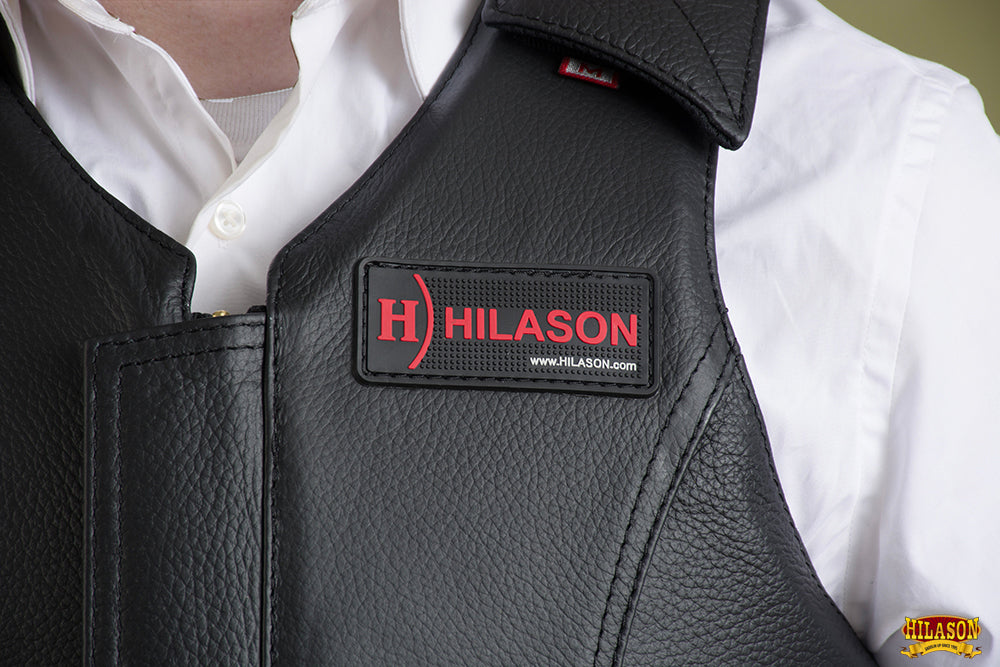 HILASON Equestrian Bull Riding Rodeo Safety Vest Protective Leather