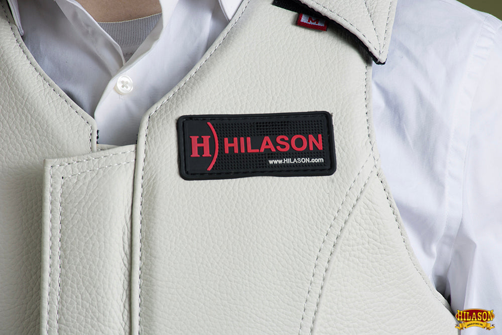 HILASON Equestrian Bull Riding Rodeo Safety Vest Protective Leather