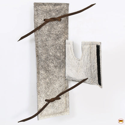 HILASON Western Leather Bull Rope Pads Regular