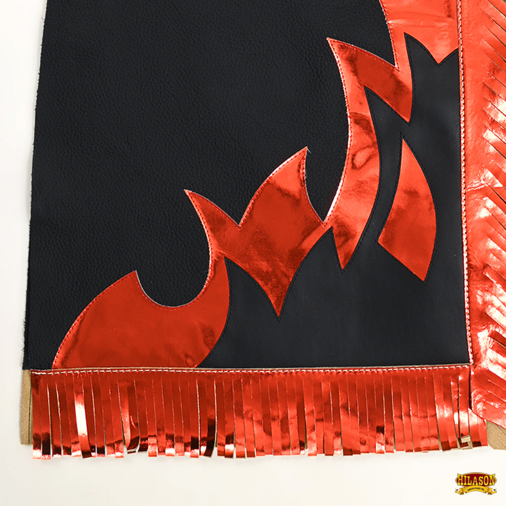 Western Youth Child Rodeo Bronc Bull Riding Show Genuine Leather Chaps