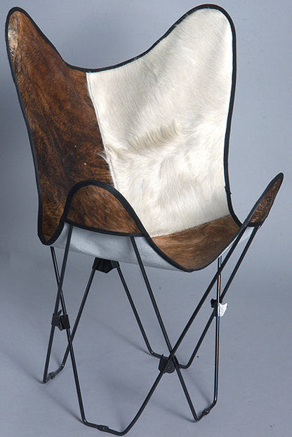 Made In Usa Genuine Leather Butterfly Chair Folding Modern Sling Seat