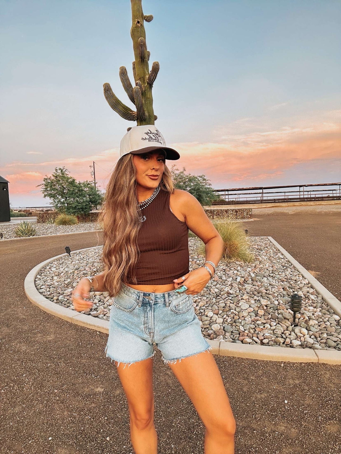 The Horseshoe Embroidered Tank - best seller