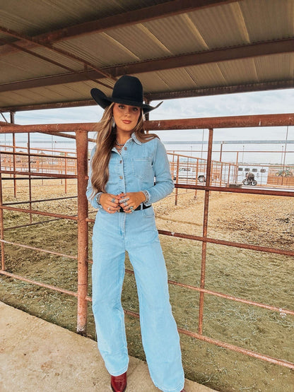 The Jamie Denim Jumpsuit - best seller