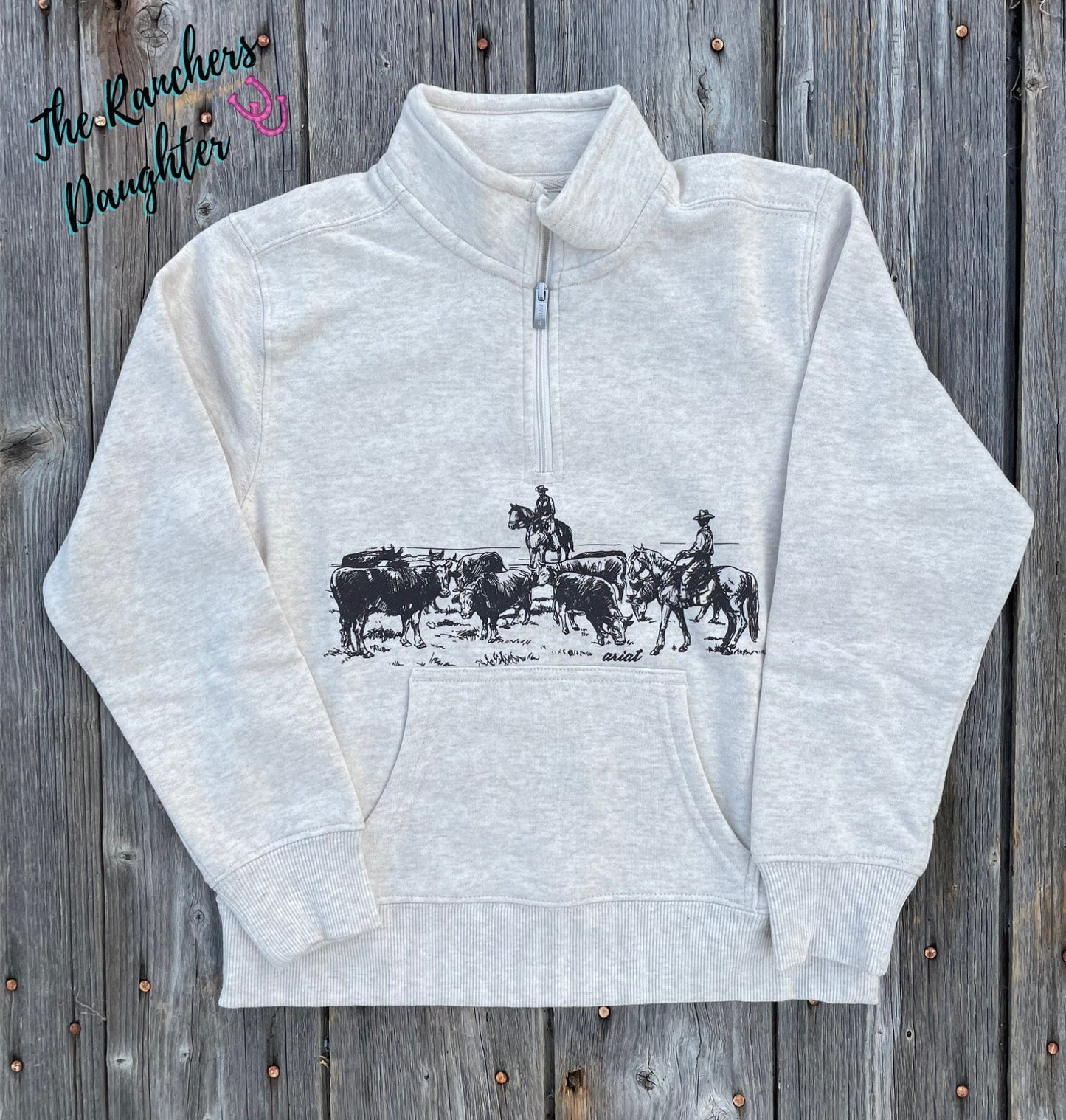 Ariat Youth Cattle 1/2 Zip Sweatshirt