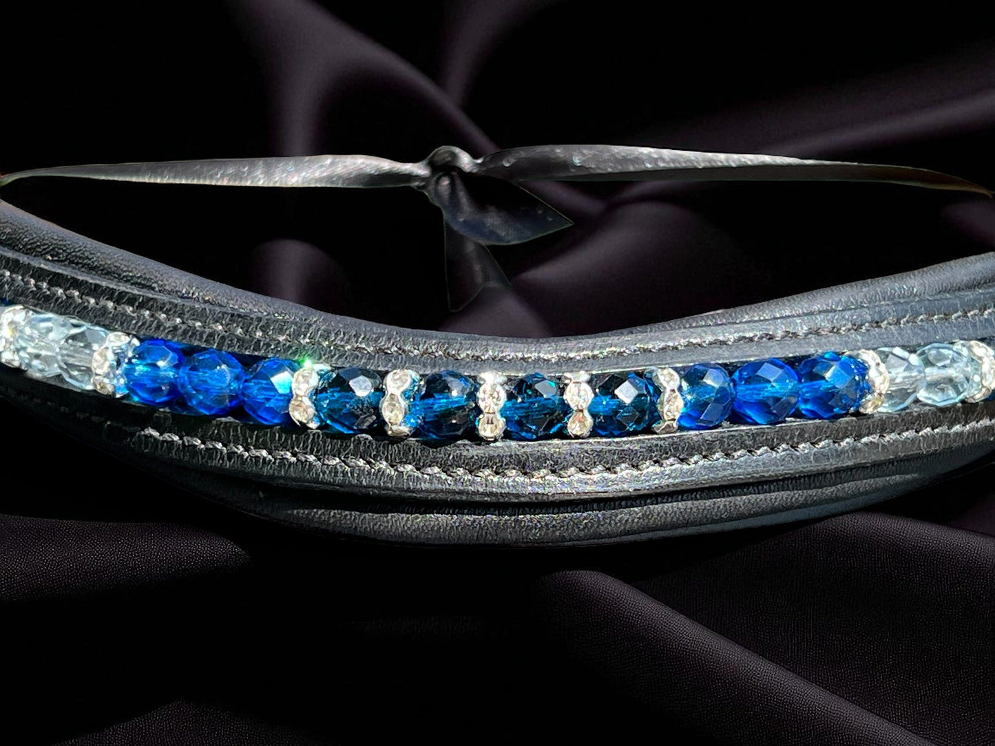 Azure Dreams Browband - Quick Snap Loops (15")
