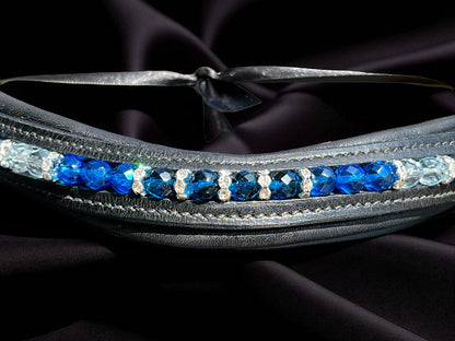 Azure Dreams Browband - Quick Snap Loops (15")