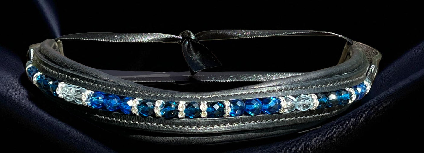 Azure Dreams Browband - Quick Snap Loops (15")