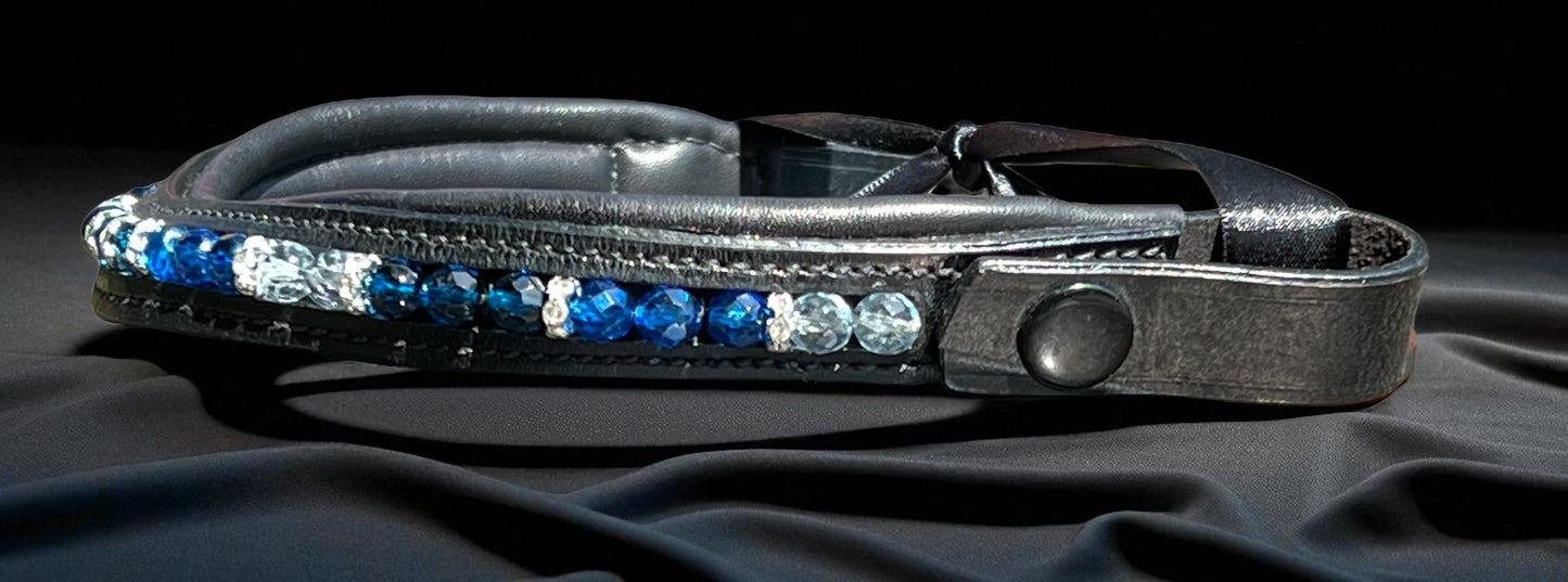 Azure Dreams Browband - Quick Snap Loops (15")