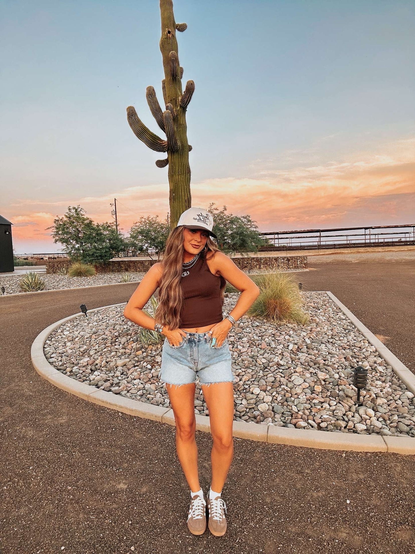 The Horseshoe Embroidered Tank - best seller