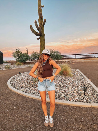 The Horseshoe Embroidered Tank - best seller
