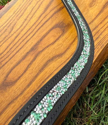 Silver Mint Luxe Quick Snap Browband