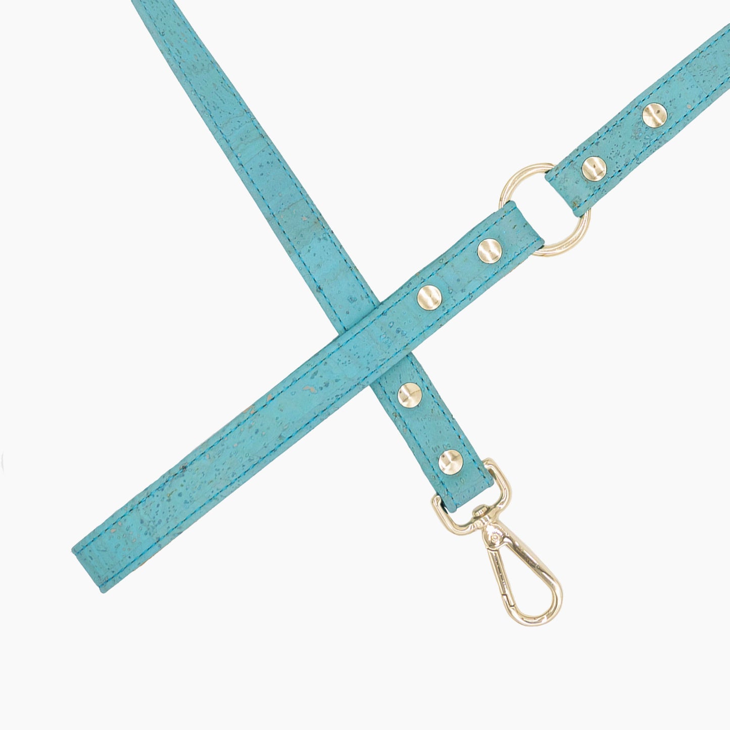 Sky Blue Cork Leather Leash