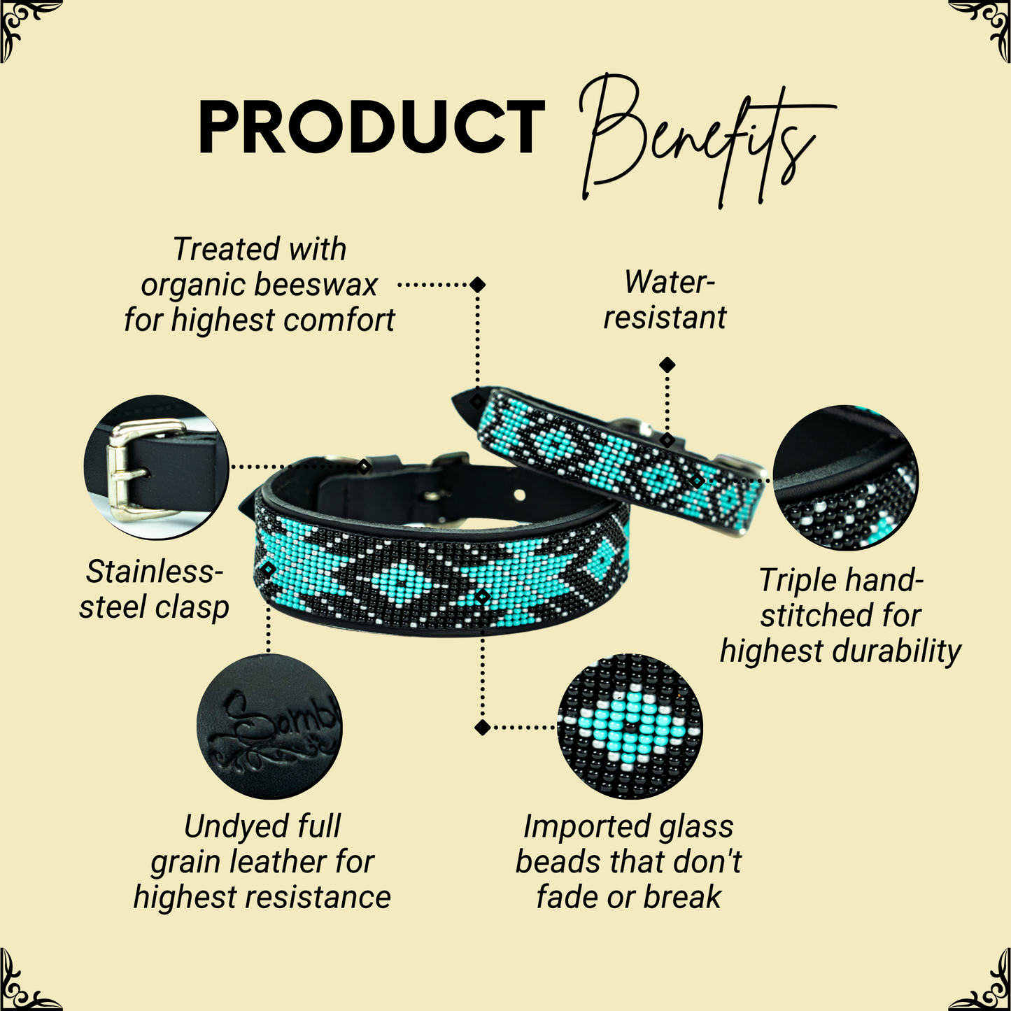 Saint Barth Sambboho dog collar (Deluxe Edition)