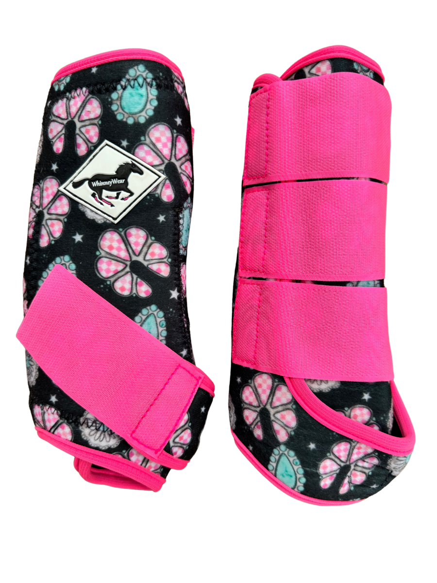 Large: Betty Blossoms Protective Sport Boots