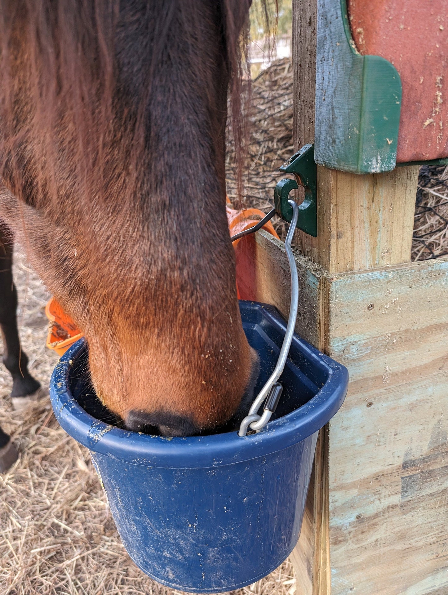 Captive Bucket Hanger 5 Pack | Prevent Thrown Feed and Water Buckets