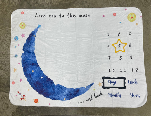 Monthly Milestone Baby Blanket