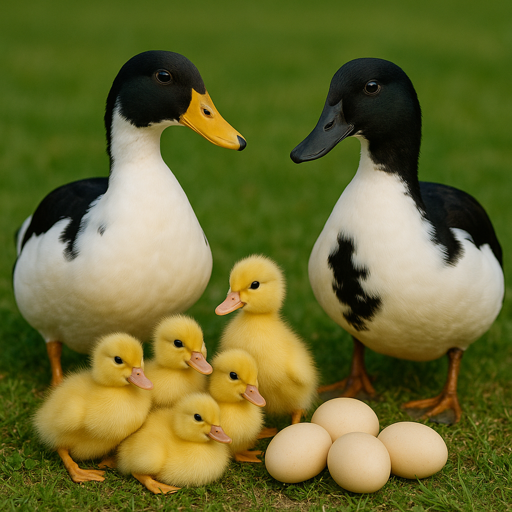 Black & White Magpie Ducks