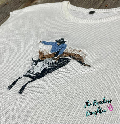 Bull Rider Cap Sleeved Sweater
