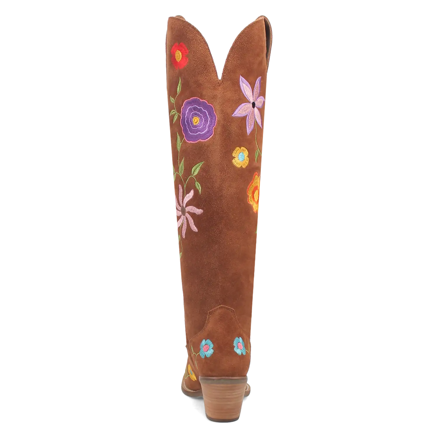 Dingo Flower Power - Women's Suede Leather Cowgirl Boots