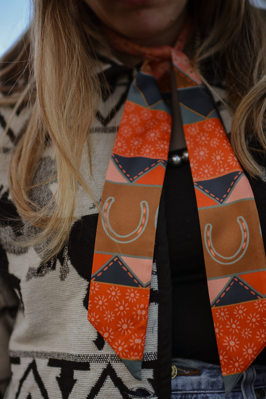 Frontier Bound Quilted Patchwork Twilly Scarf