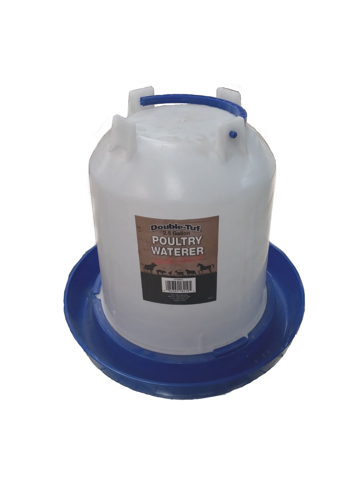Double-Tuf Poultry Waterer w/Legs, 2.5 GAL