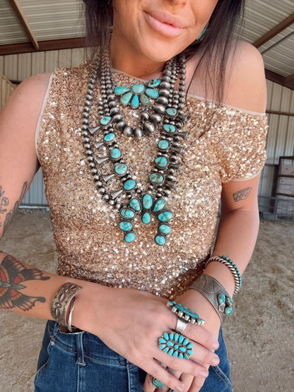 The Gold Buckle Top