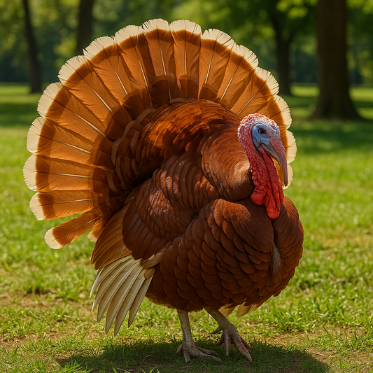 Bourbon Red Heritage Turkey Poults.