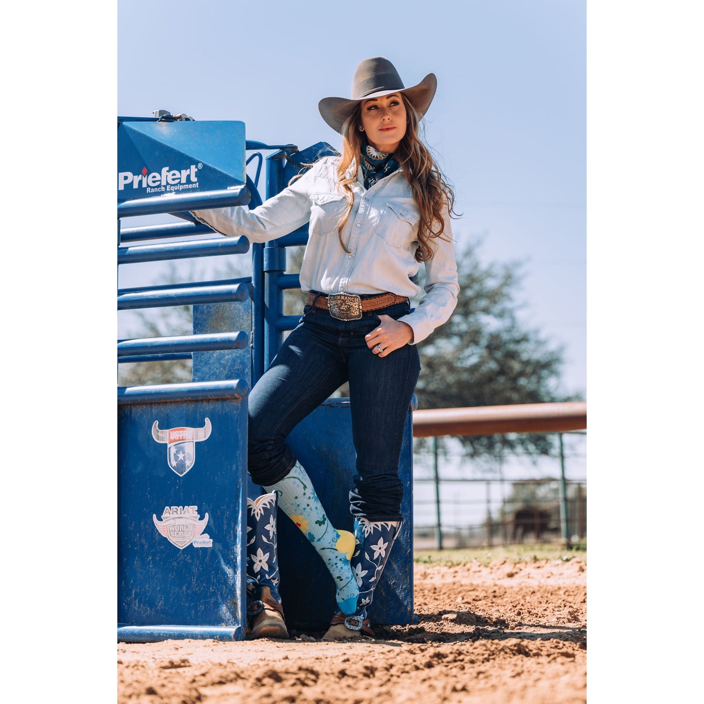 Cowgirl Buckaroo Performance Boot Socks