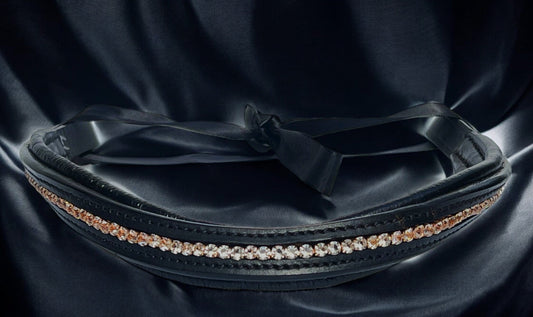 Hint of Rose Gold Browband (17")