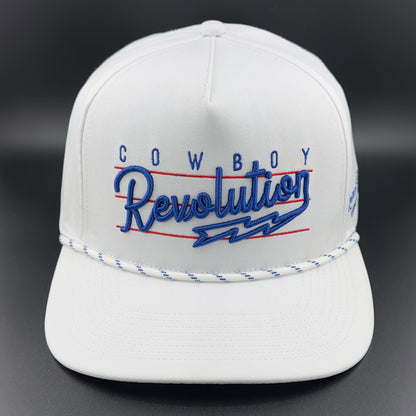 “Lightning" Logo - 5-panel Performance Hat - White