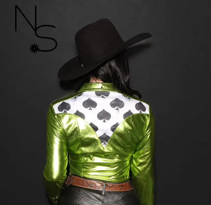 Smokin' Spades Western Pearl Snap Rodeo Shirt