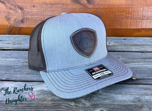 Ariat Men's Faux Leather Patch Ball Cap