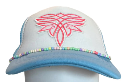 SugarPop Neon Boot Stitch Patch Girls Trucker Hat