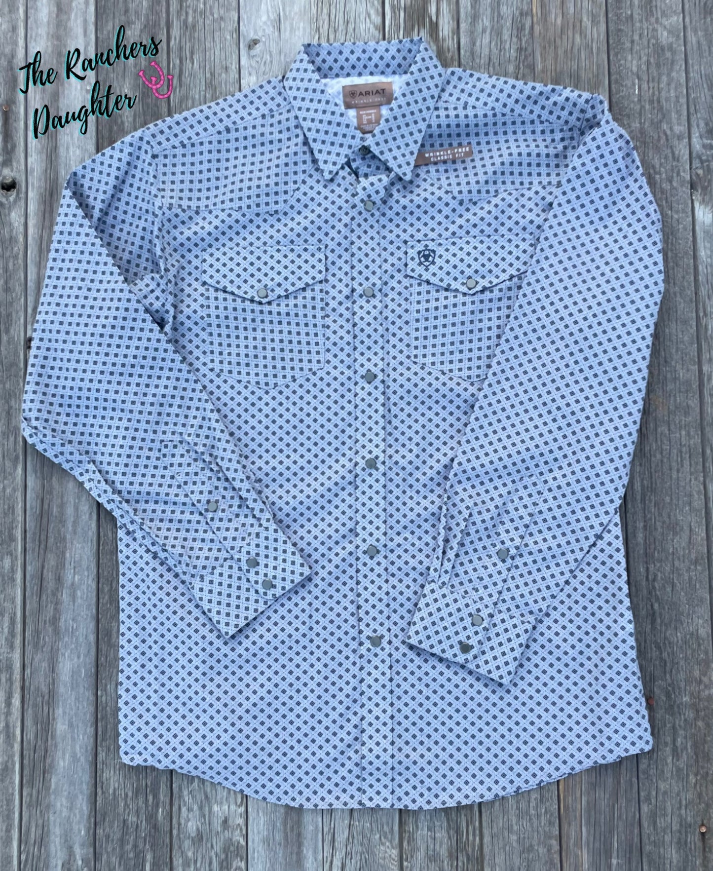 Ariat Men's Wrinkle Free Edward Classic Fit Shirt