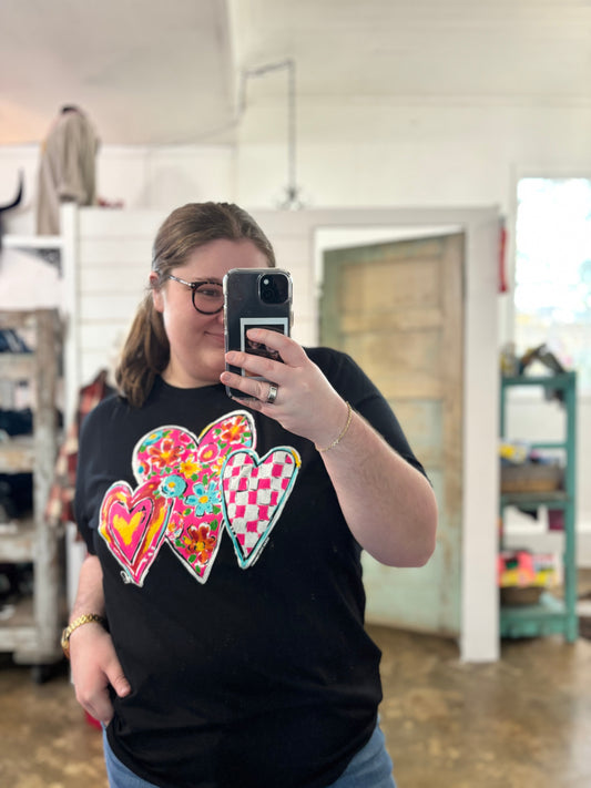 Callie Ann Trio of Hearts Tee