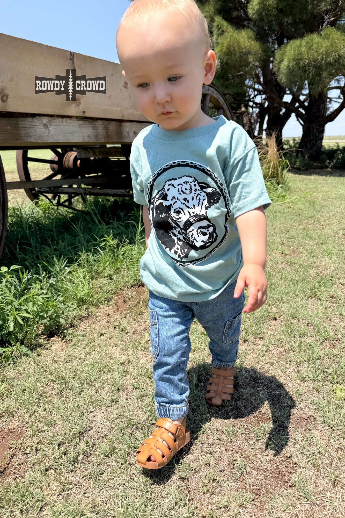 KIDS Happy Hereford Tee- BLUE