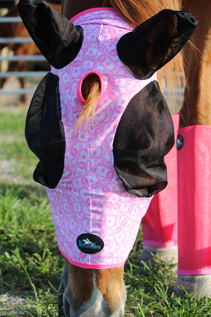 Dash for Cash (Pink) Fly Mask