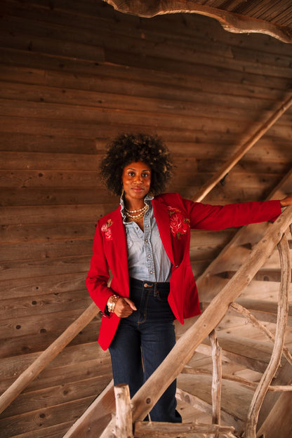 Red Velvet Jacket