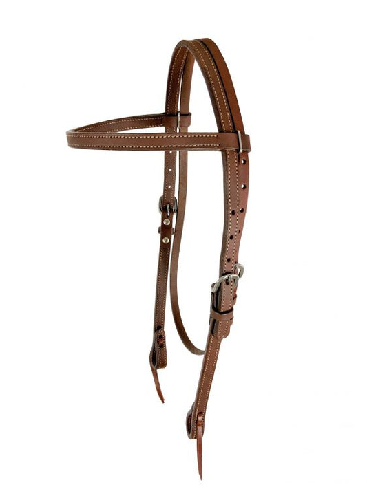 Showman ® Argentina cow leather browband headstall.