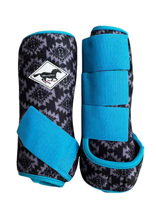 September Limited Edition Print: Midnight Aztec Protective Sport Boots